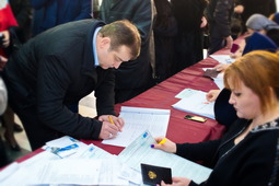 Александр Астанин принял участие в выборах Президента России