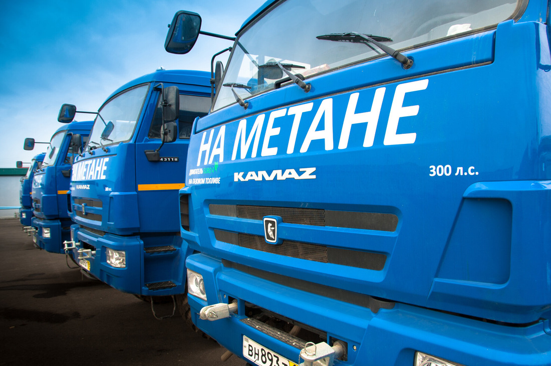 Автоспецтехника ООО «Газпром трансгаз Махачкала» работающая на газомоторном топливе