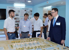 Участники конференции в Музее истории развития ООО "Газпром трансгаз Махачкала"