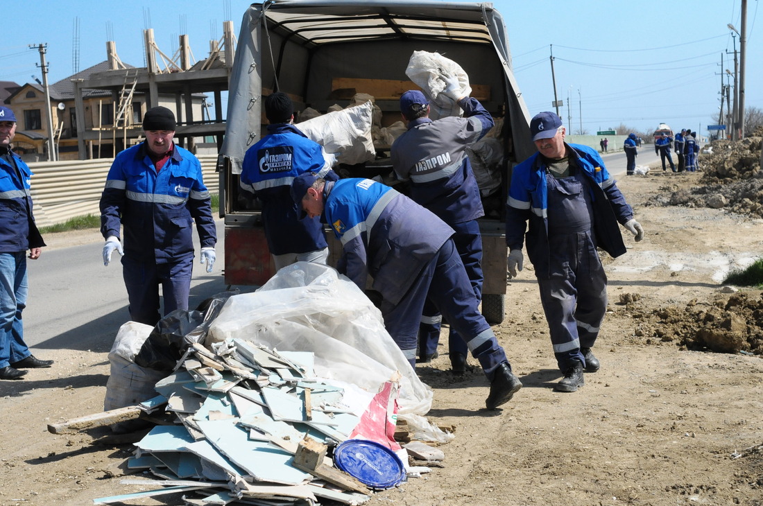 За время субботника с территорий общей площадью свыше 450 тыс. кв. м было вывезено 150 куб. м мусора